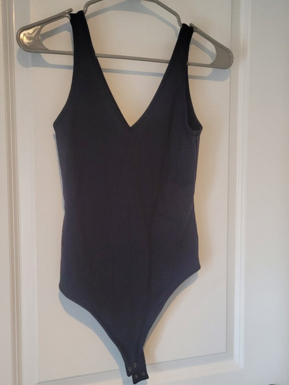 Abercrombie & Fitch Black Fitted Bodysuit